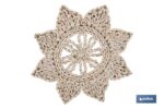 BAJOPLATO EN FORMA ESTRELLA FIBRA NATURAL MEDIDA 30 CM