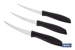 PACK DE 3 CUCHILLOS PARA FRUTA Y VERDURA 21 CM