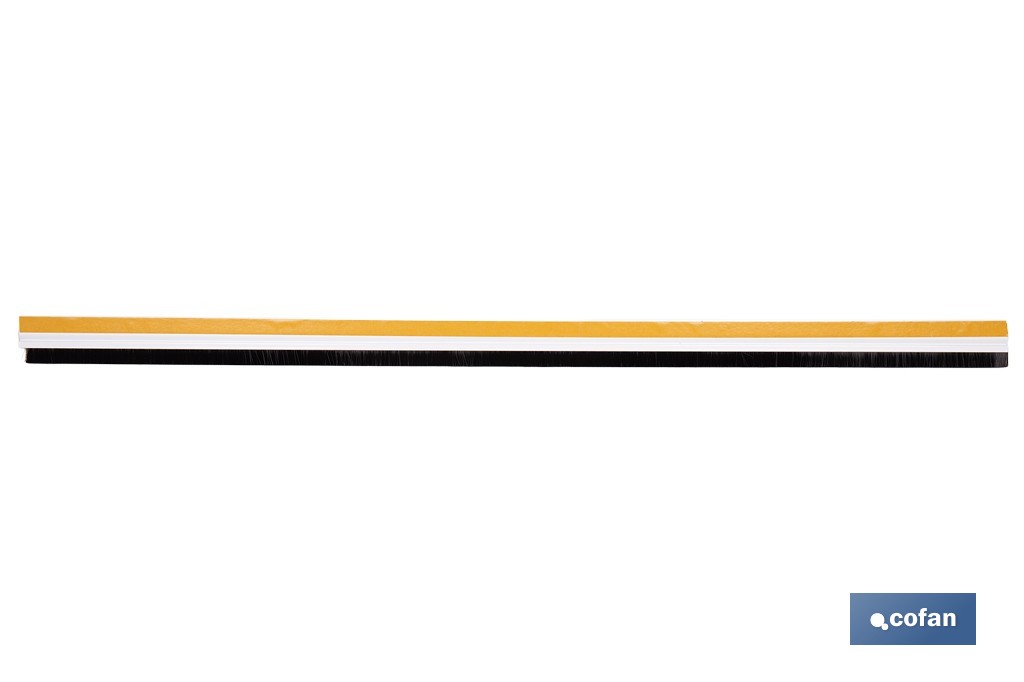Burlete adhesivo de aluminio con cepillo | Longitud de 92 cm | Disponible en diferentes acabados - Imagen 3