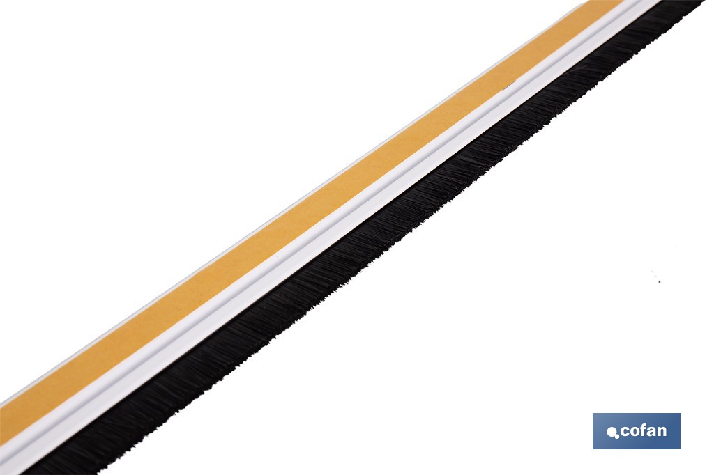 Burlete adhesivo de aluminio con cepillo | Longitud de 92 cm | Disponible en diferentes acabados - Imagen 4