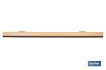 Burlete basculante de madera sostenible | Fijación mediante bisagra | Longitud de 91,5 cm | Disponible en diferentes acabados