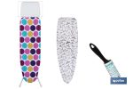 PACK DE TABLA DE PLANCHA 120 X 38 CM ,FUNDA Y RODILLO QUITAPELUSAS