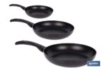 PACK DE 3 SARTENES ANTIADHERENTE ALUMINIO 16 20 22 CM