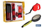 PACK DE ACCESORIOS DE PERROS, CORREA EXTENSIBLE PERROS Y PEINE DOBLE CARA MASCOTAS