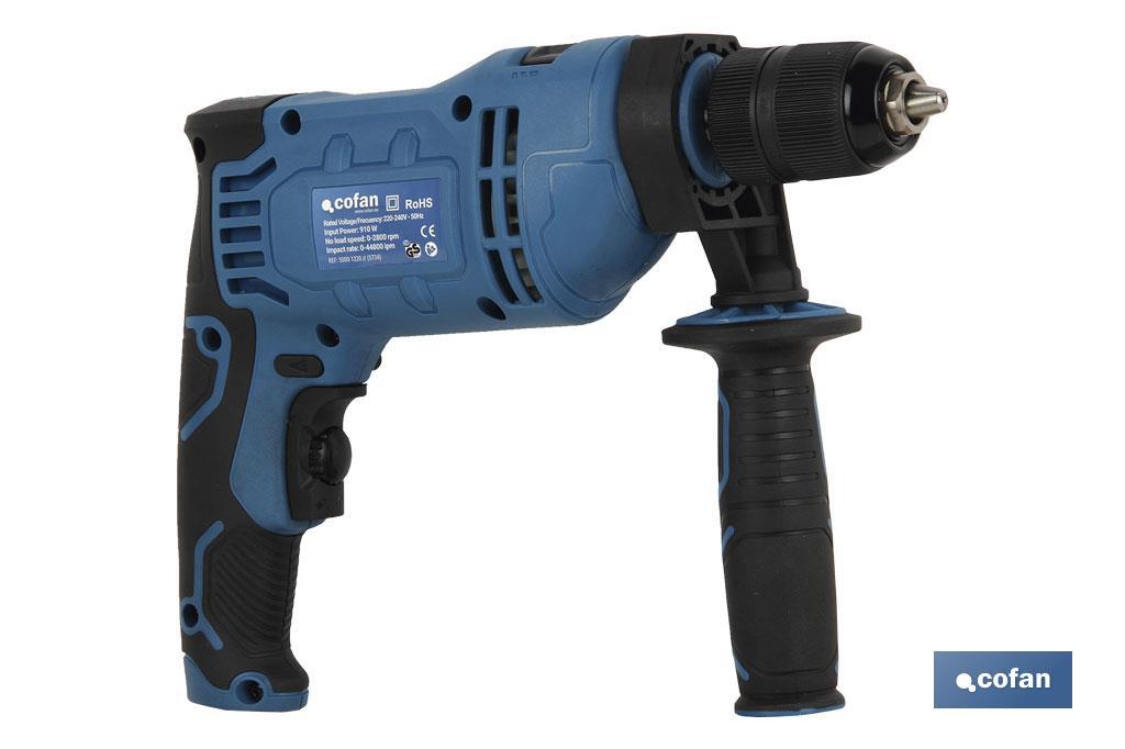 TALADRO IMPACTO 910W (1-13mm) PORTABROCAS AUTOMATICO - Imagen 3