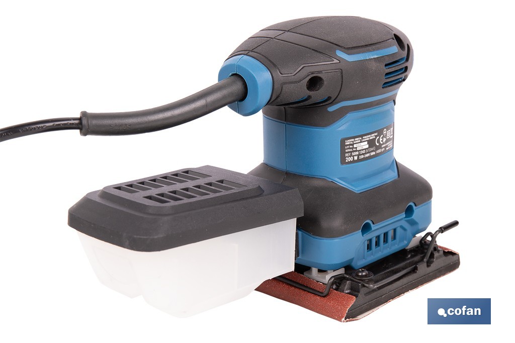 LIJADORA ORBITAL 200 W 14000 RPM 110 X 100 MM - Imagen 4