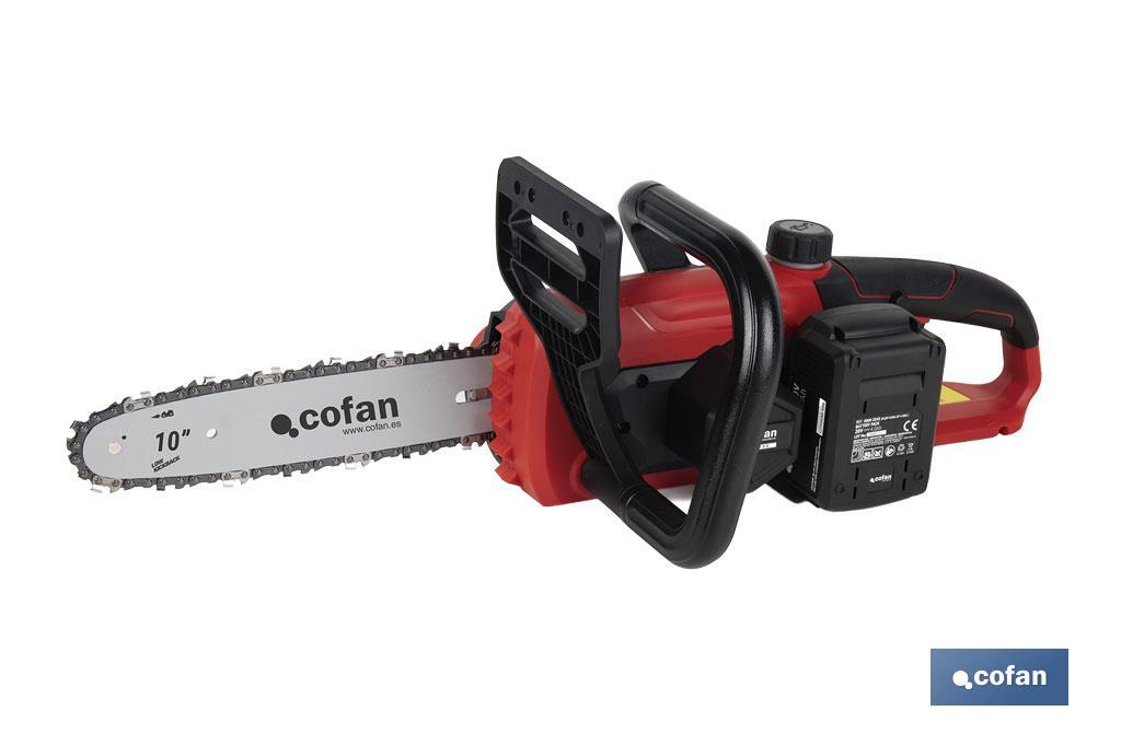 CONJUNTO MOTOSIERRA A BATERÍA 20 V + BATERÍA ADICIONAL 20 V 4.0 Ah - Imagen 4