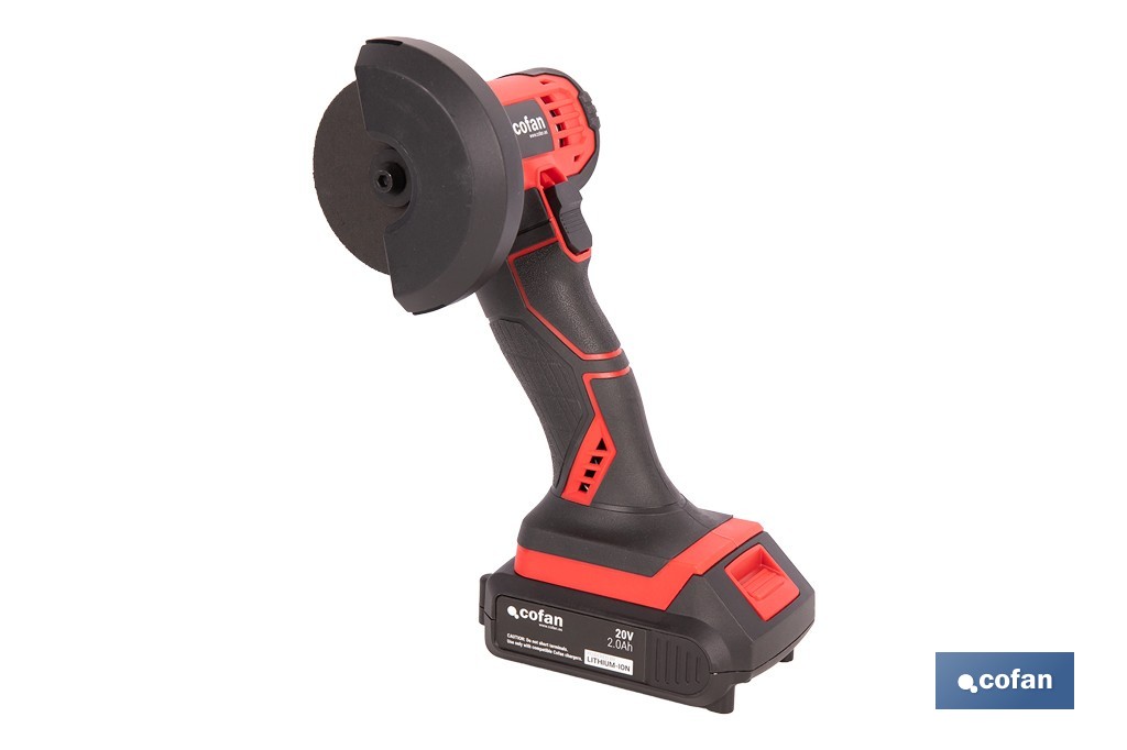 Mini amoladora a batería | 19.500 rpm | Para discos 76 mm | Empuñadura ergonómica | Disponible con y sin batería y cargador - Imagen 3