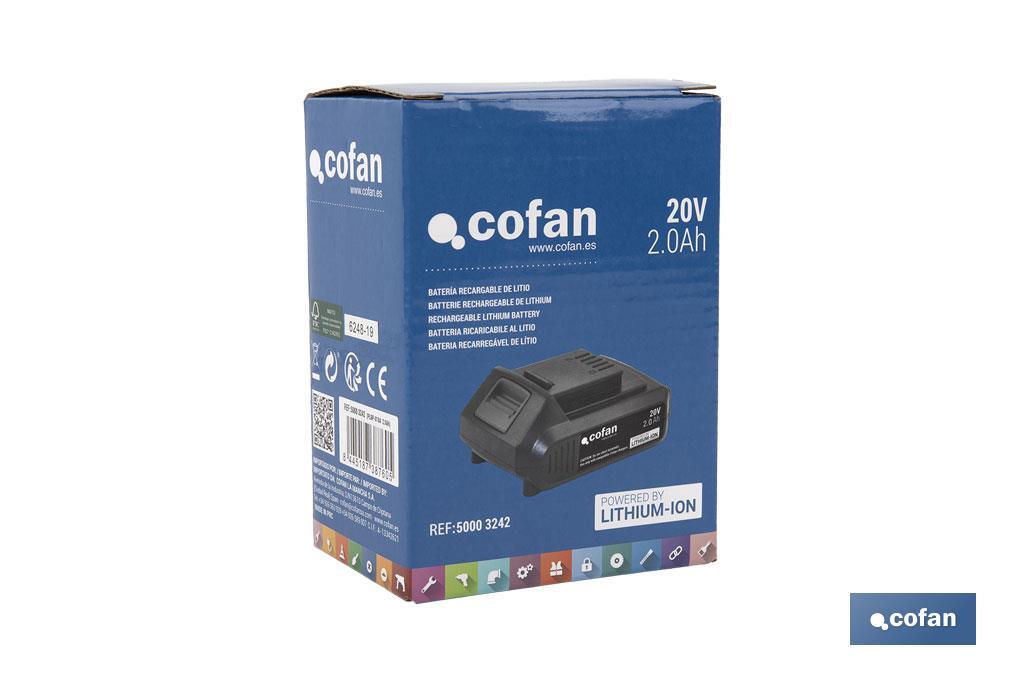 BATERÍA RECARGABLE Li-ion 20 V 2.0Ah - Imagen 2