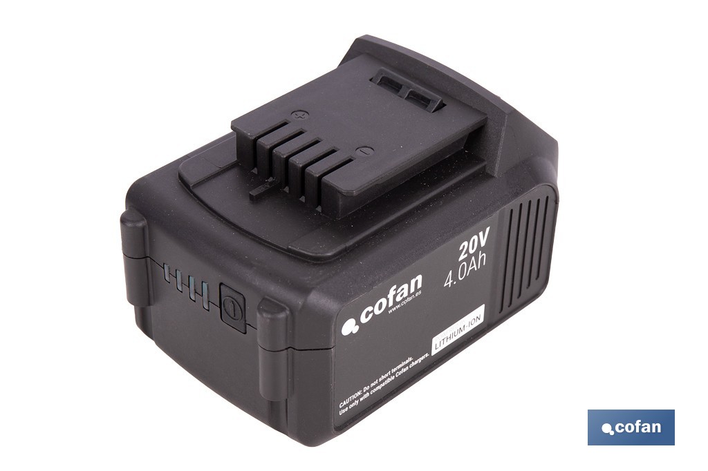 PACK CARGADOR 20 V 4.5 A Y BATERÍA Li-ion 20 V 4.0Ah - Imagen 4