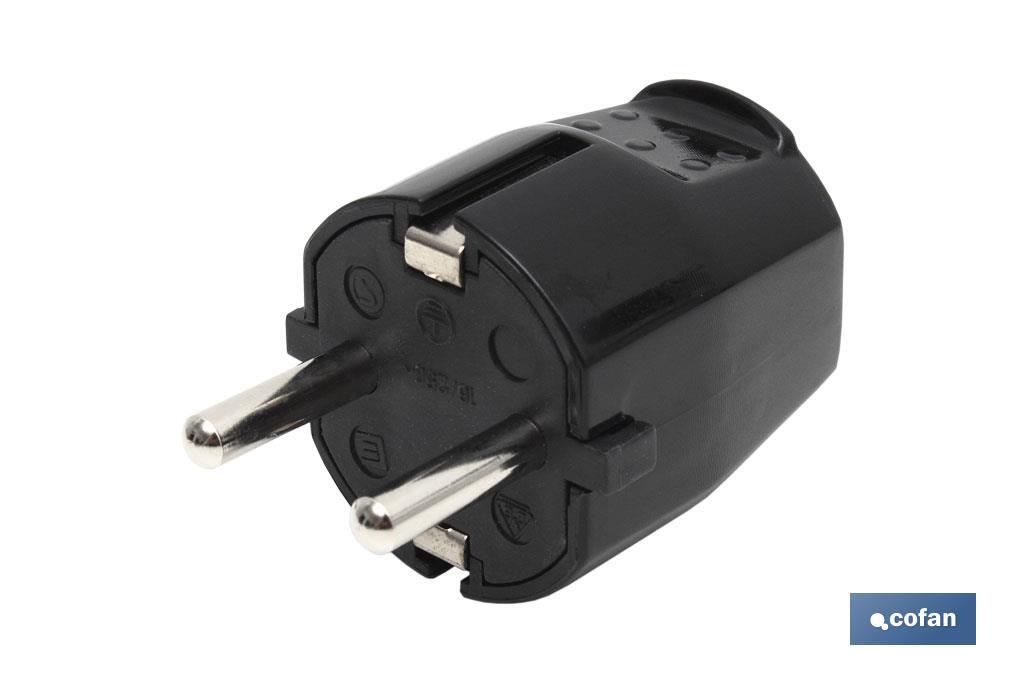 CLAVIJA BIPOLAR NEGRO (16A-250V) - Imagen 2