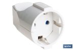 BASE ENCHUFE AEREA BLANCA (16A-250V)