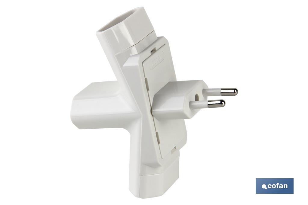 ADAPTADOR MULTIVIA 3 VIAS (10A-250V) - Imagen 2