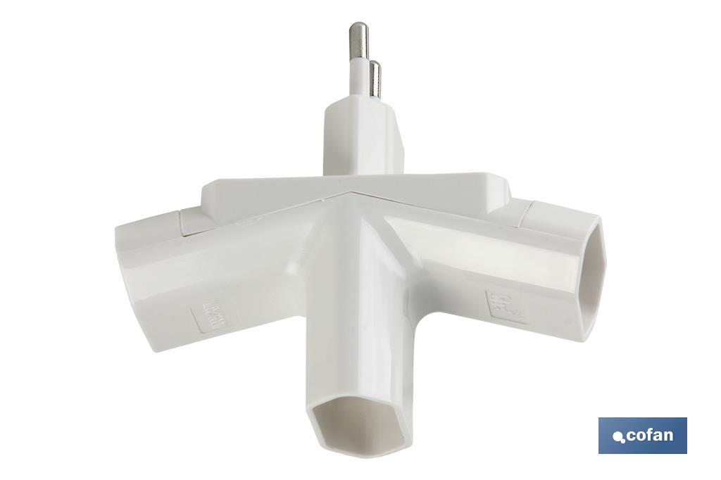 ADAPTADOR MULTIVIA 3 VIAS (10A-250V) - Imagen 4