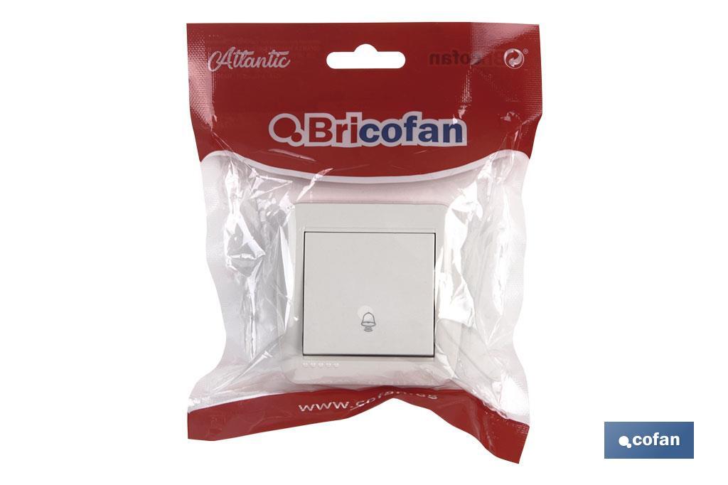 PULSADOR CAMPANA SUPERFICIE MODELO ATLANTIS 10A BLANCO - Imagen 3