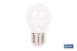 Bombillas LED esféricas E27 6,5 W 806 lúmenes | Ahorro de energía y larga duración 15.000 h de vida | Disponibles en 2 temperaturas de color