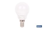 BOMBILLA LED ESFÉRICA E14 6.5 W 806 LM 3000 K