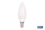 Bombillas LED vela con rosca fina E14, 6,5 W y 806 lúmenes | Ahorro de energía y larga duración 15.000 h de vida | Disponibles en 2 temperaturas de color