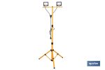 TRÍPODE TELESCÓPICO CON 2 PROYECTORES LED 2 X 20 W 6500 K 1,4 M