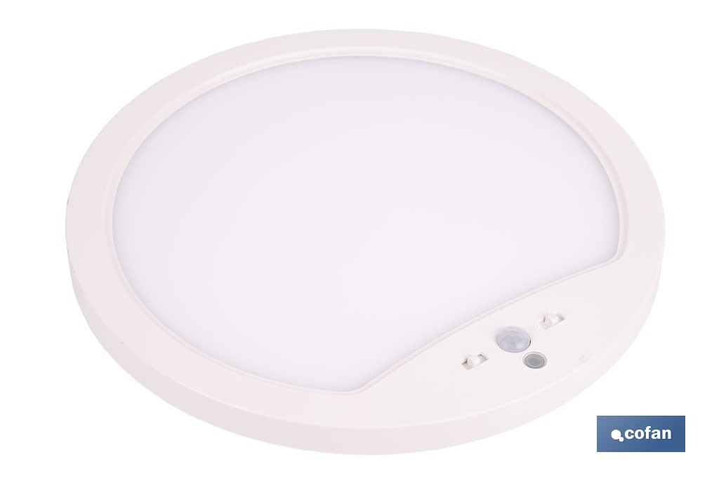 DOWNLIGHT DE SUPERFICIE BLANCO CON SENSOR DE PRESENCIA Y CREPUSCULAR 18 W Ø230 MM - Imagen 4