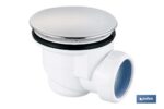 Válvula sifónica para plato de ducha | Diámetros de tapa: Ø90 o Ø115 mm | Salida de Ø40 mm | Junta Cónica Reductora de Ø32 mm