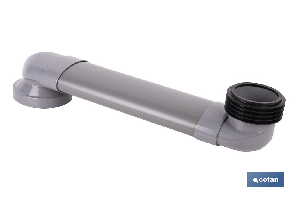 MANGUITO HORIZONTAL DE CONEXIÓN AJUSTABLE Ø90 MM - 90/110 MM 490-170 MM - Imagen 2