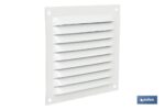 Rejilla de Ventilación con Mosquitera | Fabricada en Aluminio Blanco | Varias Medidas