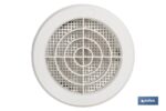 Rejilla de Ventilación para Empotrar a Tubo con Clip | Fabricada en ABS Blanco | Diferentes Diámetros