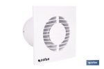 Extractor de aire axial silencioso | Con panel frontal fino y sistema antirretorno | Protección IP45 | Disponible en diferentes diámetros