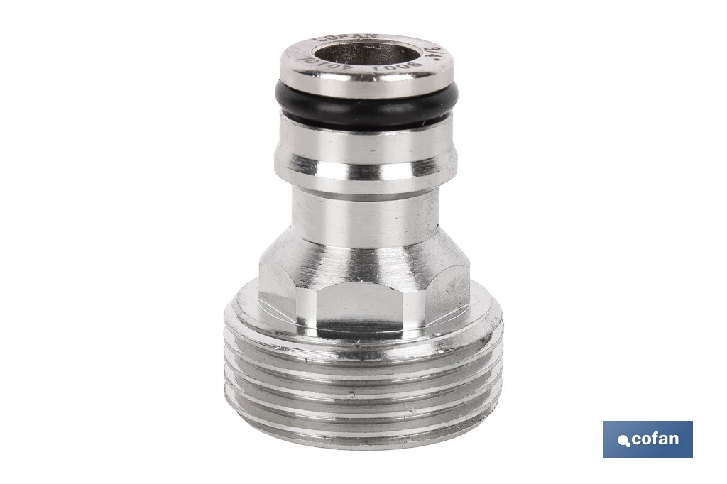 Adaptador de latón de rosca macho | Diferentes medidas | Apto para manguera | Ideal para jardinería