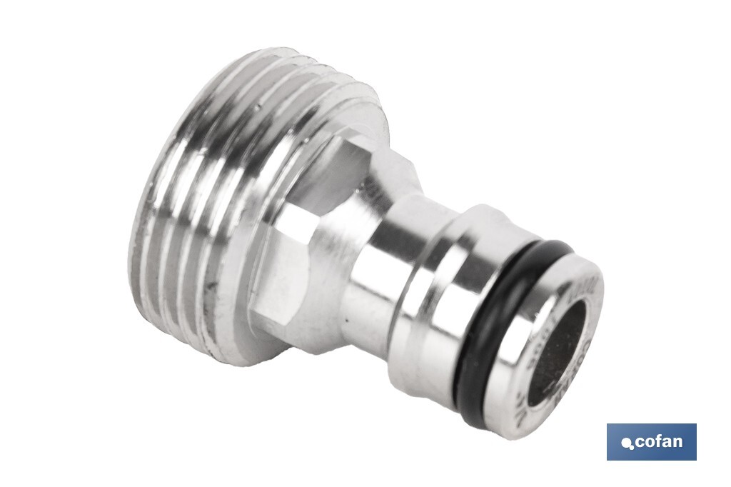 Adaptador de latón de rosca macho | Diferentes medidas | Apto para manguera | Ideal para jardinería - Imagen 2