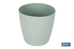 Maceta de polipropileno redonda en color verde agua | Especial para plantas y flores | Perfecta para colocar en exterior o en interior