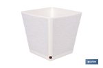Maceteros decorativos para interior | Macetas cuadradas con plato integrado | Con señalizador de riego | Disponibles en diferentes colores y medidas