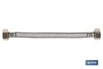 Conexión Flexible | Hembra/Hembra | Acero Inoxidable | H 1/2"- H 3/8" | 40 cm de Longitud | Para lavabo, grifo y cocina