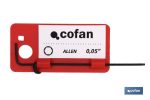 Llaves hexagonales tipo Allen con punta de bola | Llaves de acero cromo vanadio en pulgadas de 0,05" a 3/8"