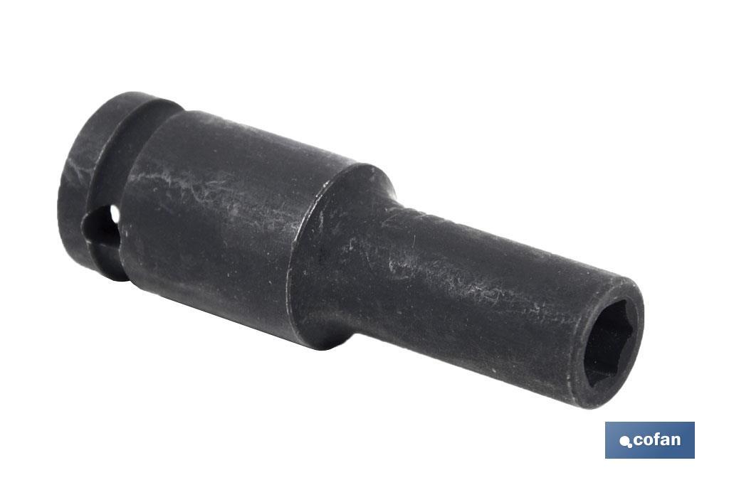 Vaso de impacto hexagonal de 1/2" | Serie Larga | Disponible en varias medidas