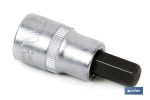 Llave de vaso de 1/2" | Fabricada en acero al cromo vanadio de alta calidad | Con punta corta Allen H10