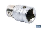 Adaptador de carraca para puntas 5/6" | Fabricado en acero al cromo vanadio | Medidas del adaptador de 3/8"