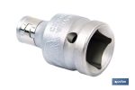 Adaptador de carraca para puntas 1/4" | Fabricado en acero al cromo vanadio | Medidas del adaptador de 1/4"