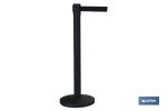 POSTE DE CINTA EXTENSIBLE NEGRA 2100 mm