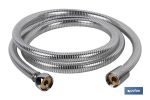 FLEXO DUCHA PVC PLATA/LATÓN 1,5M